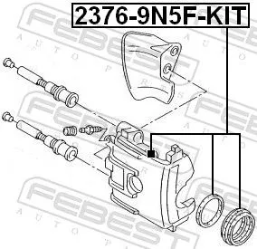 FEBEST Repair Kit, brake caliper (2376-9N5F-KIT)