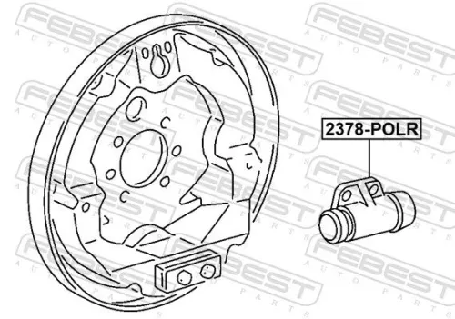 FEBEST Wheel Brake Cylinder (2378-POLR)