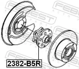 FEBEST Wheel Hub (2382-B5R)