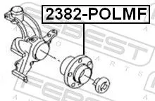 FEBEST Wheel Hub (2382-POLMF)