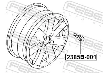 FEBEST Wheel Stud (2385B-001)