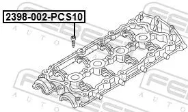 FEBEST Fastening Bolt, control arm (2398-002-PCS10)