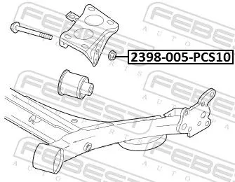 FEBEST Wheel Nut (2398-005-PCS10)