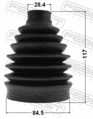 FEBEST Bellow Kit, drive shaft (2417P-DUSTAWD)
