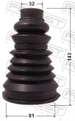 FEBEST Bellow Kit, drive shaft (2417P-LOG)