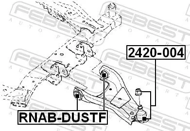 FEBEST Ball Joint (2420-004)