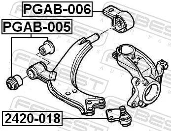 FEBEST Ball Joint (2420-018)
