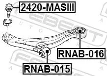 FEBEST Ball Joint (2420-MASIII)