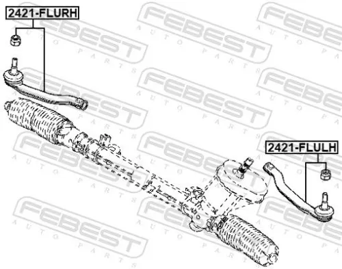 FEBEST Tie Rod End (2421-FLULH)