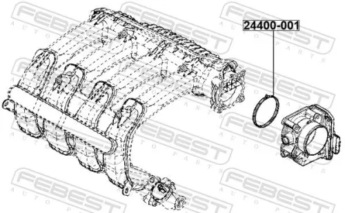 FEBEST Gasket, throttle body (24400-001)
