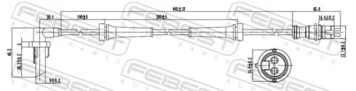 FEBEST Sensor, wheel speed (24606-011)