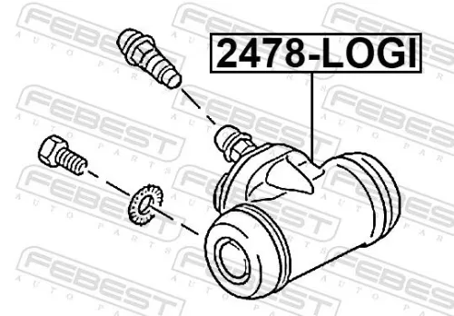 FEBEST Wheel Brake Cylinder (2478-LOGI)