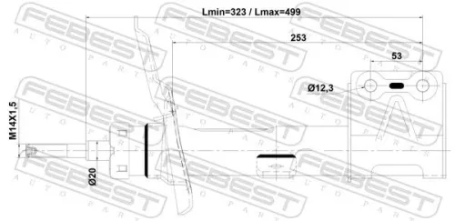 FEBEST Shock Absorber (25110-007FL)
