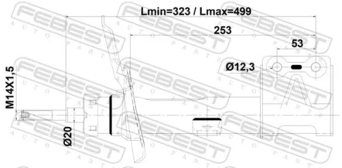 FEBEST Shock Absorber (25110-009FL)
