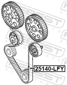 FEBEST Timing Belt (25140-LFY)