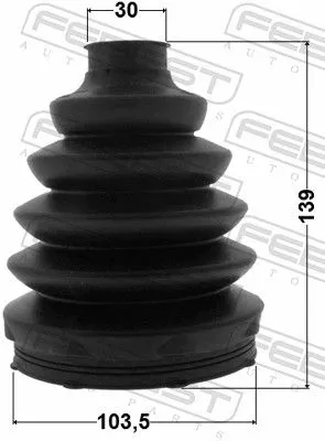 FEBEST Bellow Kit, drive shaft (2517-BOX3)