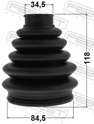 FEBEST Bellow Kit, drive shaft (2517-C5)