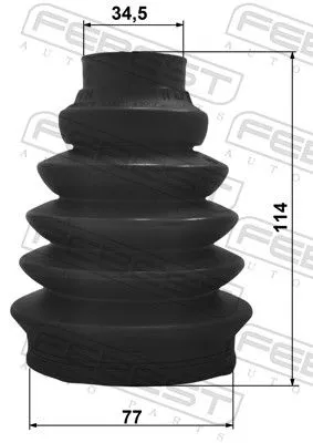 FEBEST Bellow Kit, drive shaft (2517P-C3)