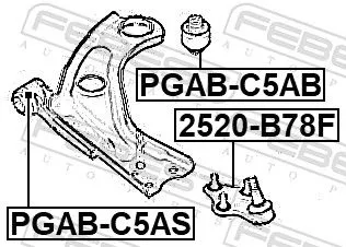 FEBEST Ball Joint (2520-B78F)