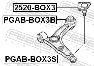 FEBEST Ball Joint (2520-BOX3)