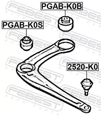 FEBEST Ball Joint (2520-K0)