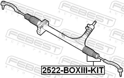 FEBEST Inner Tie Rod (2522-BOXIII-KIT)
