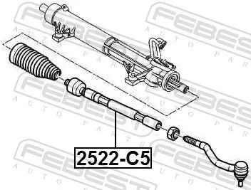 FEBEST Inner Tie Rod (2522-C5)