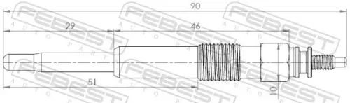 FEBEST Glow Plug (25642-006)