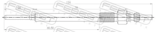 FEBEST Glow Plug (25642-012)