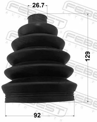 FEBEST Bellow Kit, drive shaft (2717P-S80)