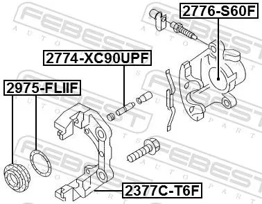 FEBEST Piston, brake caliper (2776-S60F)