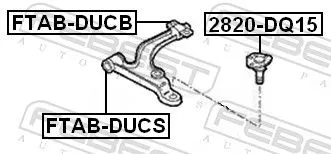 FEBEST Ball Joint (2820-DQ15)