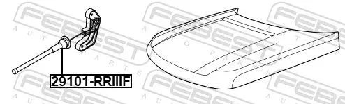 FEBEST Bonnet Cable (29101-RRIII)