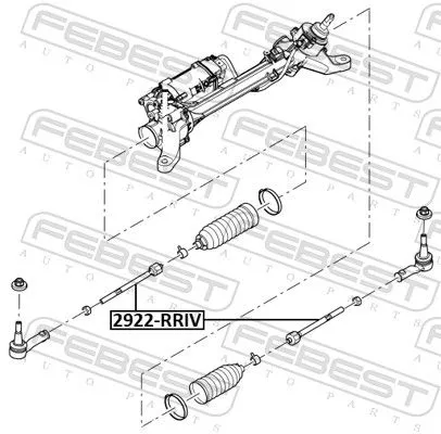 FEBEST Inner Tie Rod (2922-RRIV)