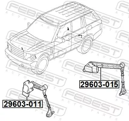FEBEST Sensor, headlight levelling (29603-015)