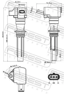 FEBEST Ignition Coil (29640-001)