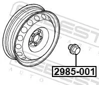 FEBEST Wheel Nut (2985-001)