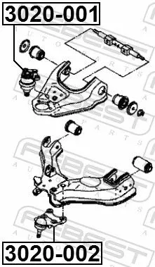 FEBEST Ball Joint (3020-002)