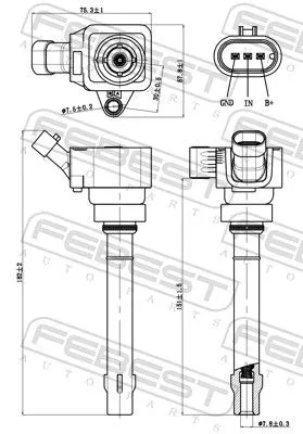 FEBEST Ignition Coil (30640-002)