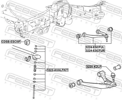 FEBEST Ball Joint (3220-K2LF)