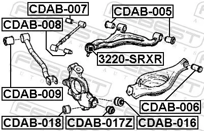 FEBEST Ball Joint (3220-SRXR)