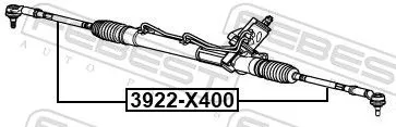 FEBEST Inner Tie Rod (3922-X400)