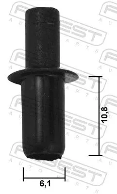 FEBEST Clip, trim/protection strip (88570-056)