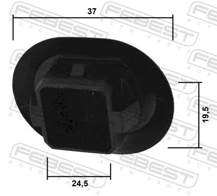 FEBEST Clip, trim/protection strip (88570-109)