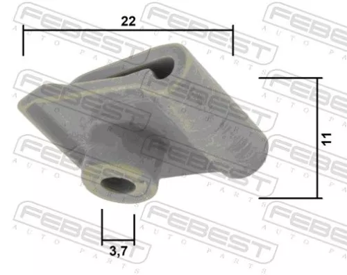 FEBEST Clip, trim/protection strip (88570-142)