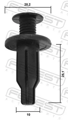 FEBEST Clip, trim/protection strip (88570-149)