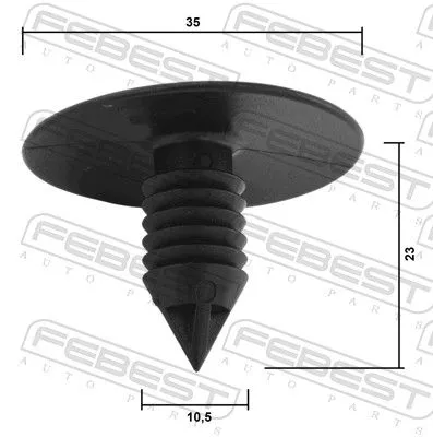 FEBEST Clip, trim/protection strip (88570-218)