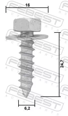 FEBEST Engine Guard/Skid Plate (88570-224)