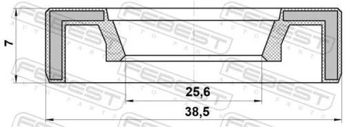 FEBEST Seal, camshaft adjustment (95AAY-27380707X)