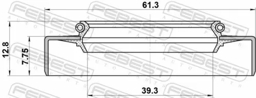 FEBEST Shaft Seal, drive shaft (95GDW-41610813R)